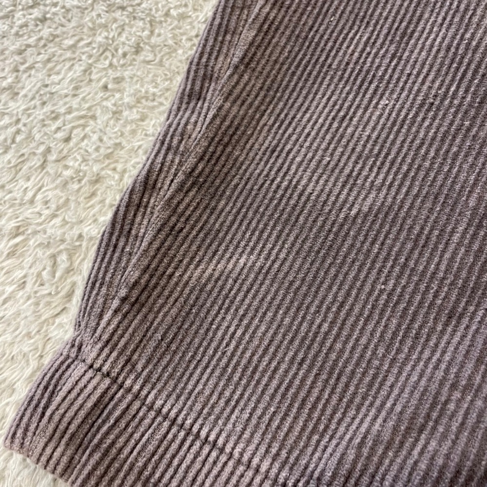 Deiji Studios Corduroy Pleated Pants Women XS Gray Cropped Drawstring Relaxed - Picture 10 of 16